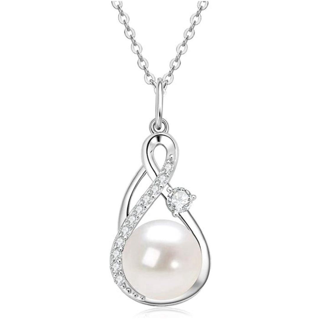 Gargantilla de perlas de agua dulce auténticas con colgante de perla barroca, regalo único.