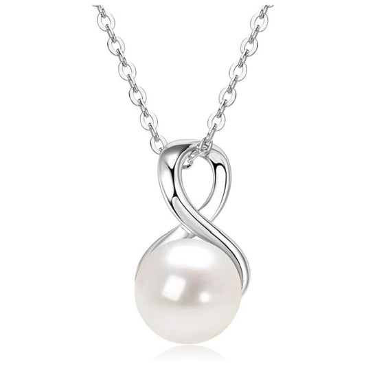 White Freshwater Real Pearl Necklace Elegant Gift Fashion Jewelry
