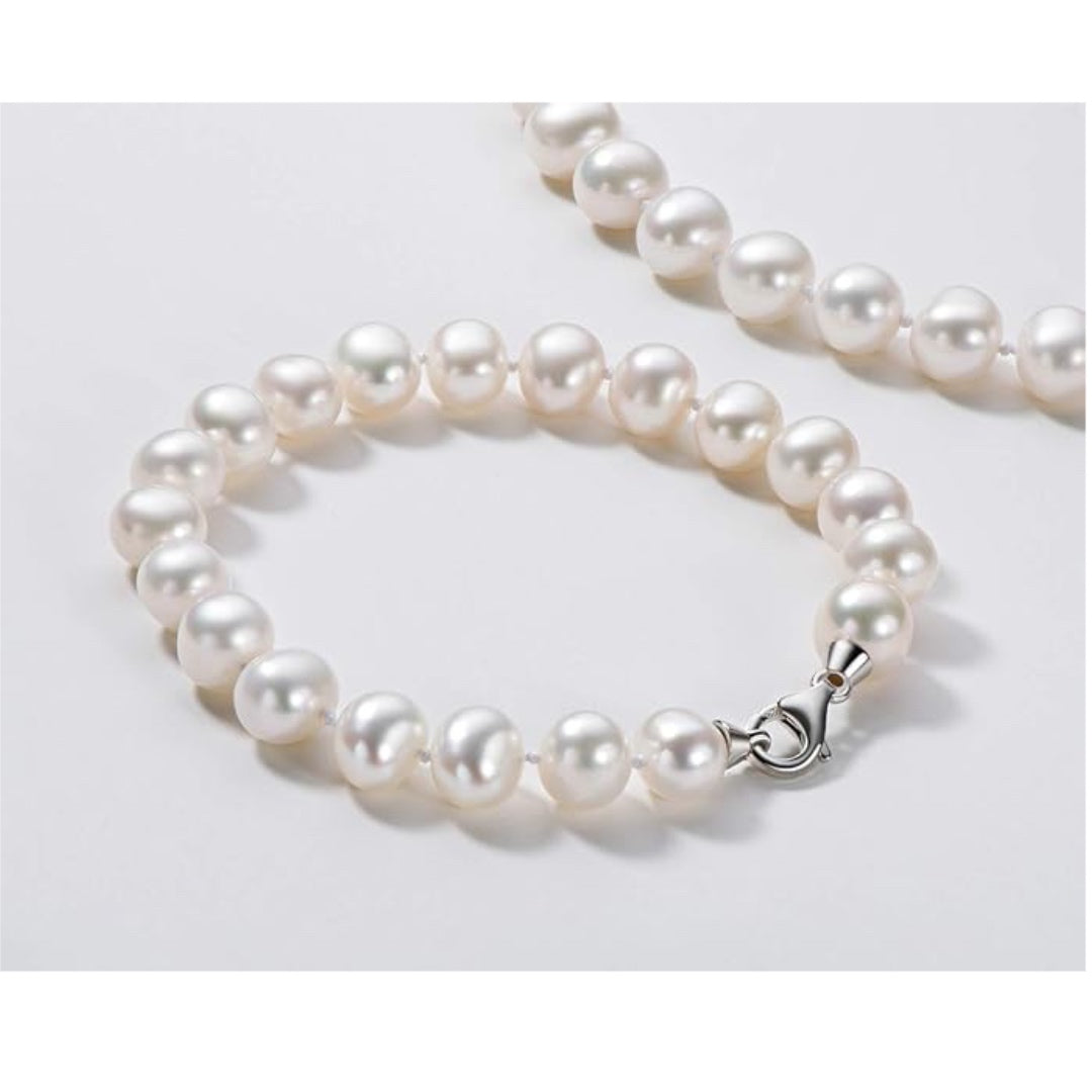 Freshwater Cultured Pearl Bracelet White Pearl All Shape Clasp Strand Bracelets