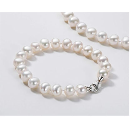 Freshwater Cultured Pearl Bracelet White Pearl All Shape Clasp Strand Bracelets