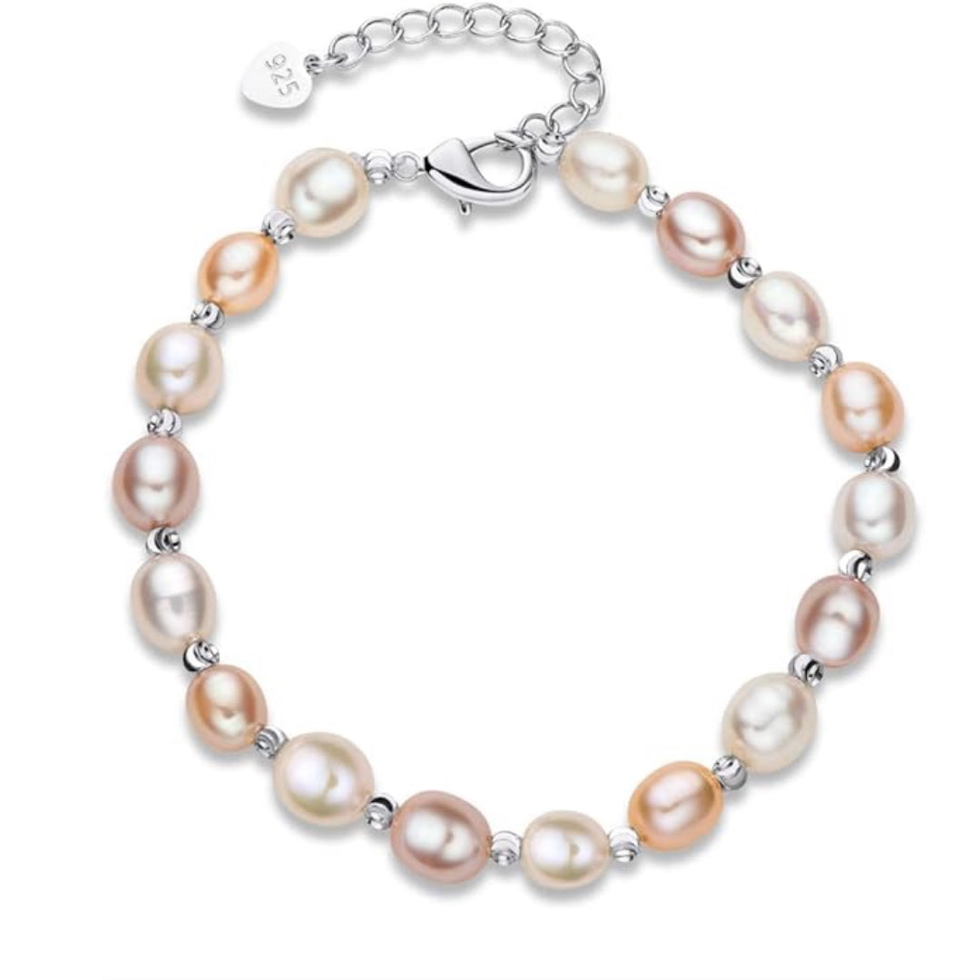 Pearl Bracelets 14K Gold Plated Adjustable Freshwater Pearl Bracelet Jewelry Gifts