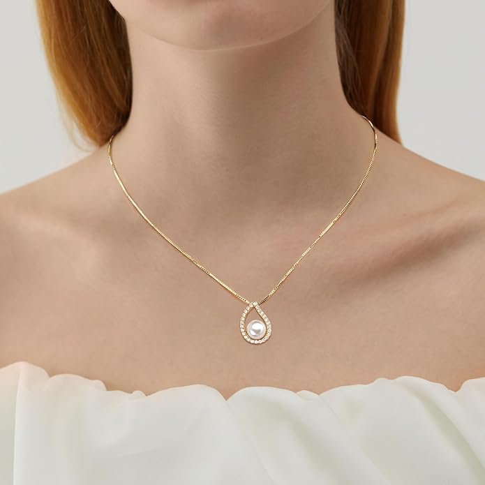 Natural Pearl Necklace Timeless Beauty Luxury Pearl Necklace Bridal Jewelry