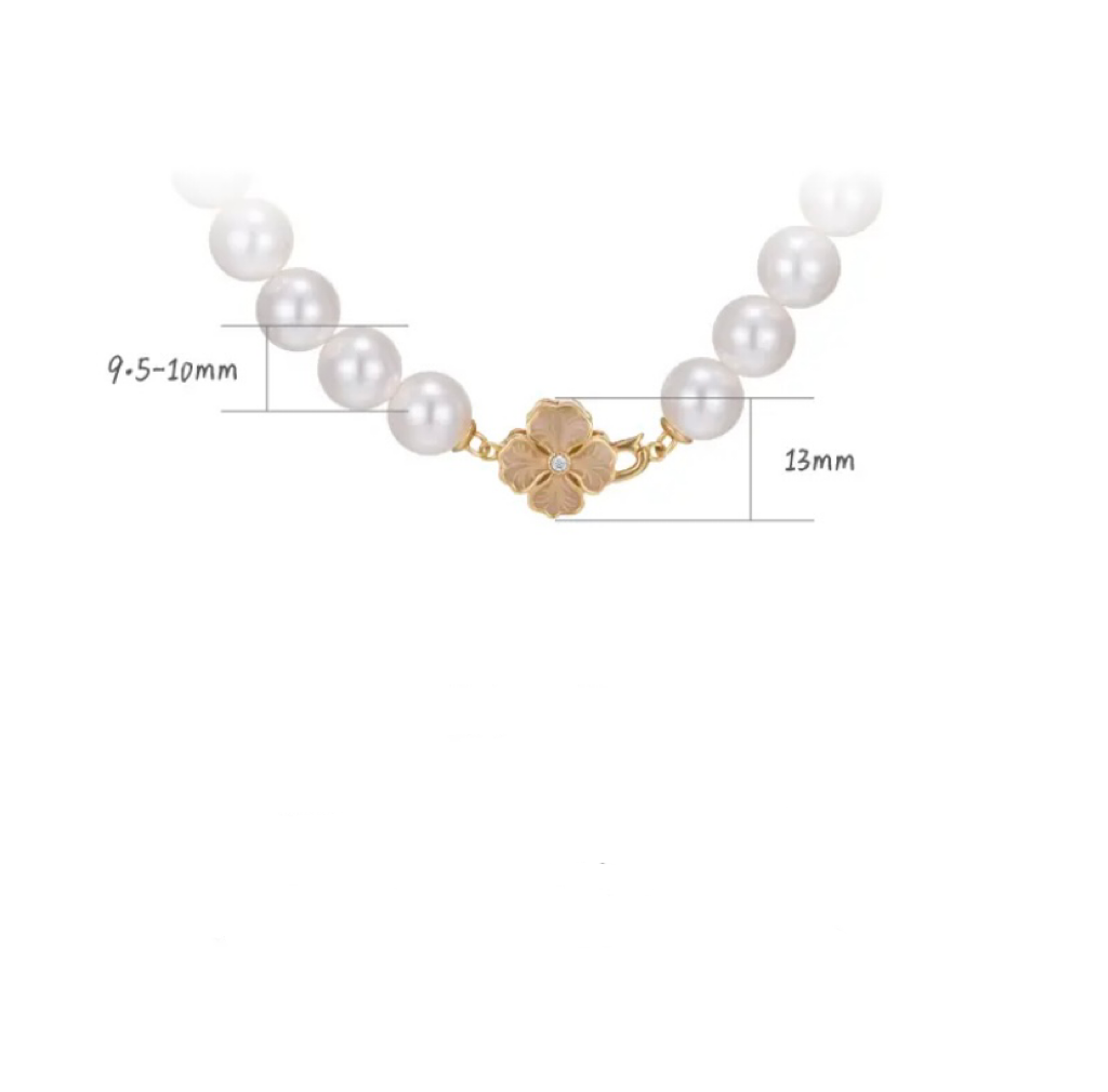 Trendy Pearl Necklace for Women – Dainty Gold Plated Chain with Simulated Pearls for Layered Look